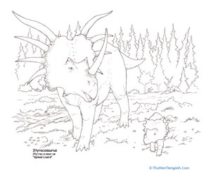 Styracosaurus Coloring Page