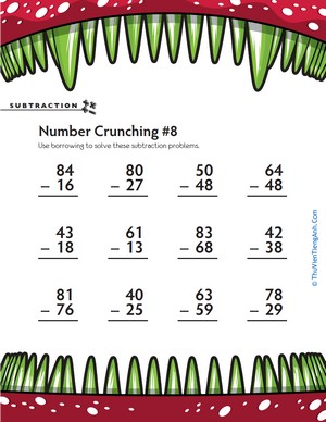Subtraction Number Crunching #8