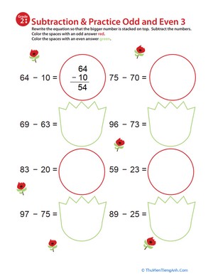 Math Mania: Practice Subtraction & Odd/Even 3