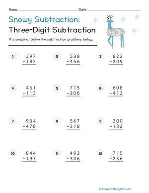 Snowy Subtraction