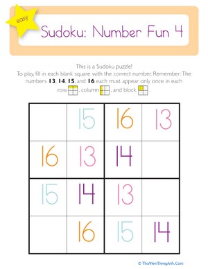 4×4 Sudoku