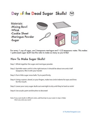Sugar Skulls Recipe