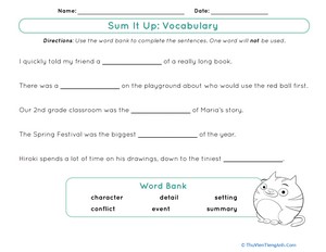 Sum It Up: Vocabulary