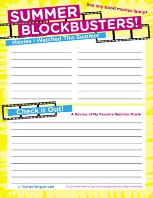 Summer Movies List