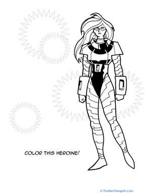 Supergirl Coloring Page