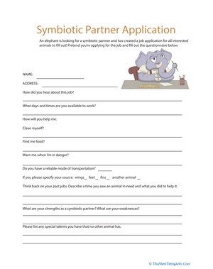 Symbiosis Application