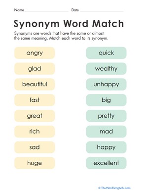 Synonym Word Match