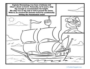 Captain Stormalong Coloring Page