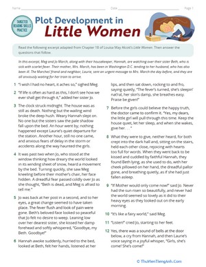 Targeted Reading Skills Practice: Plot Development in Little Women