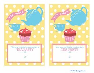 Tea Party Invitations 2