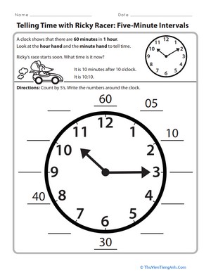 Telling Time with Ricky Racer