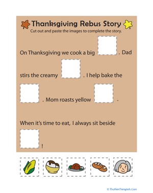 Thanksgiving Rebus Story