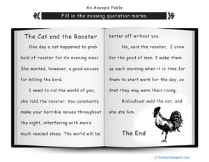 Punctuation: The Cat and the Rooster