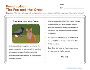 Punctuation: The Fox and the Crow