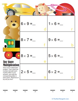Toy Store Multiplication