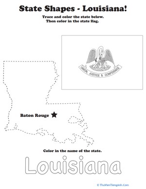 Trace the Outline of Louisiana