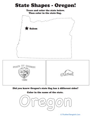 Trace the Outline of Oregon