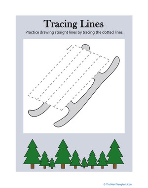 Tracing Line: Snow Sled