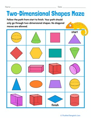 Two-Dimensional Shapes Maze