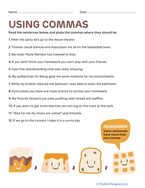 Using Commas