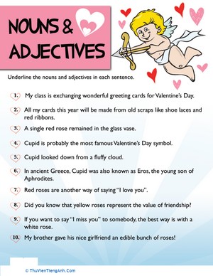 Valentine Nouns and Adjectives #6