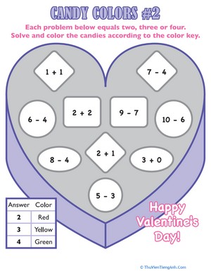 Valentine’s Day Math Facts #2