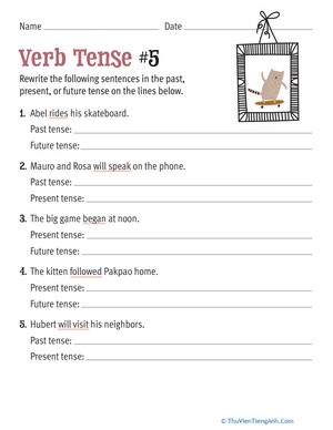 Verb Tense #5