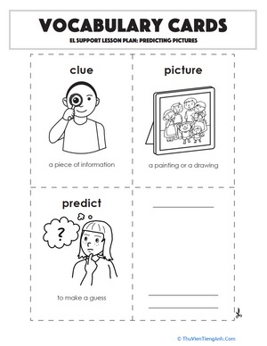 Vocabulary Cards: Predicting Pictures
