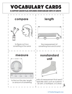 Vocabulary Cards: Exploring Nonstandard Units of Length