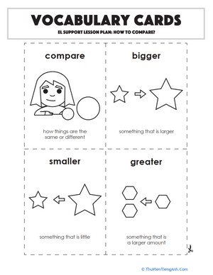 Vocabulary Cards: How to Compare?