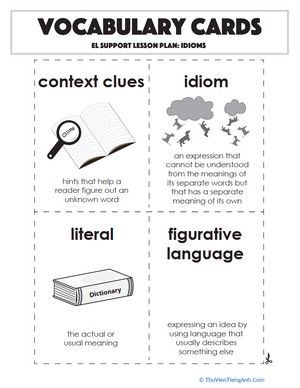 Vocabulary Cards: Idioms