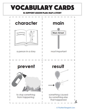 Vocabulary Cards: Map a Story