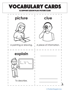 Vocabulary Cards: Picture Clues