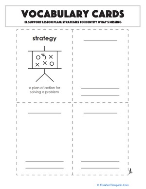 Vocabulary Cards: Strategies to Identify What’s Missing