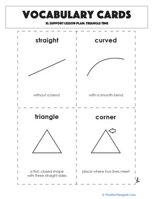 Vocabulary Cards: Triangle Time