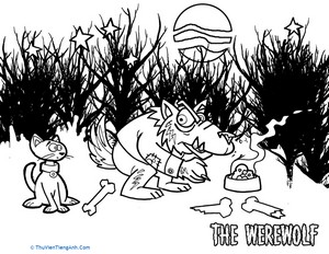 The Werewolf Coloring Page