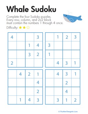 Sudoku for Beginners: Whale