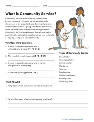 What is Community Service?