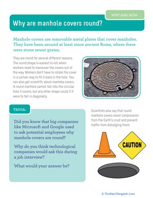Why are Manhole Covers Round?