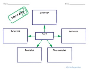 Graphic Organizer Template: Word Map