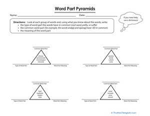 Word Part Pyramids