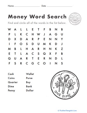 Word Search Fun: Money