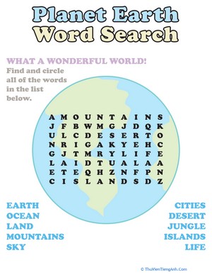 Word Search: Planet Earth