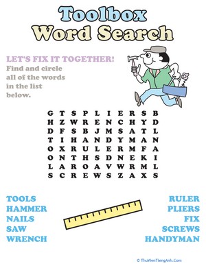 Word Search: Tool Box