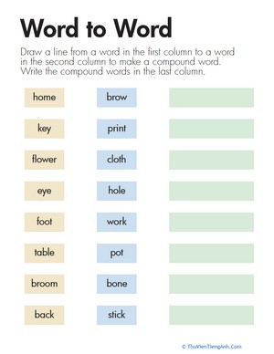 Compound Words: Word to Word