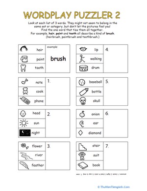 Compound Word Puzzle 2