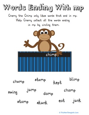 Cherry the Chimp: Words Ending with -Mp