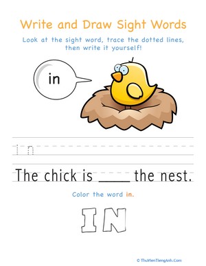 Write and Draw Sight Words: In