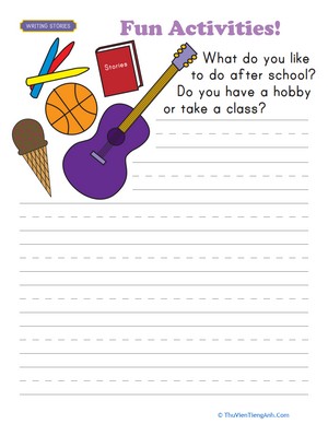 Write About Yourself: Fun Activities!