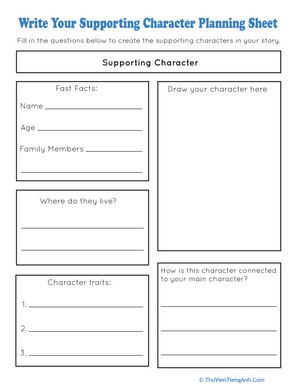 Write Your Supporting Character